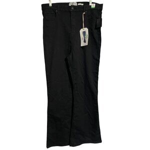 ReGeneration By Celebrity Pink Womens High Rise Curvy Flare Black Jeans XL 34x31